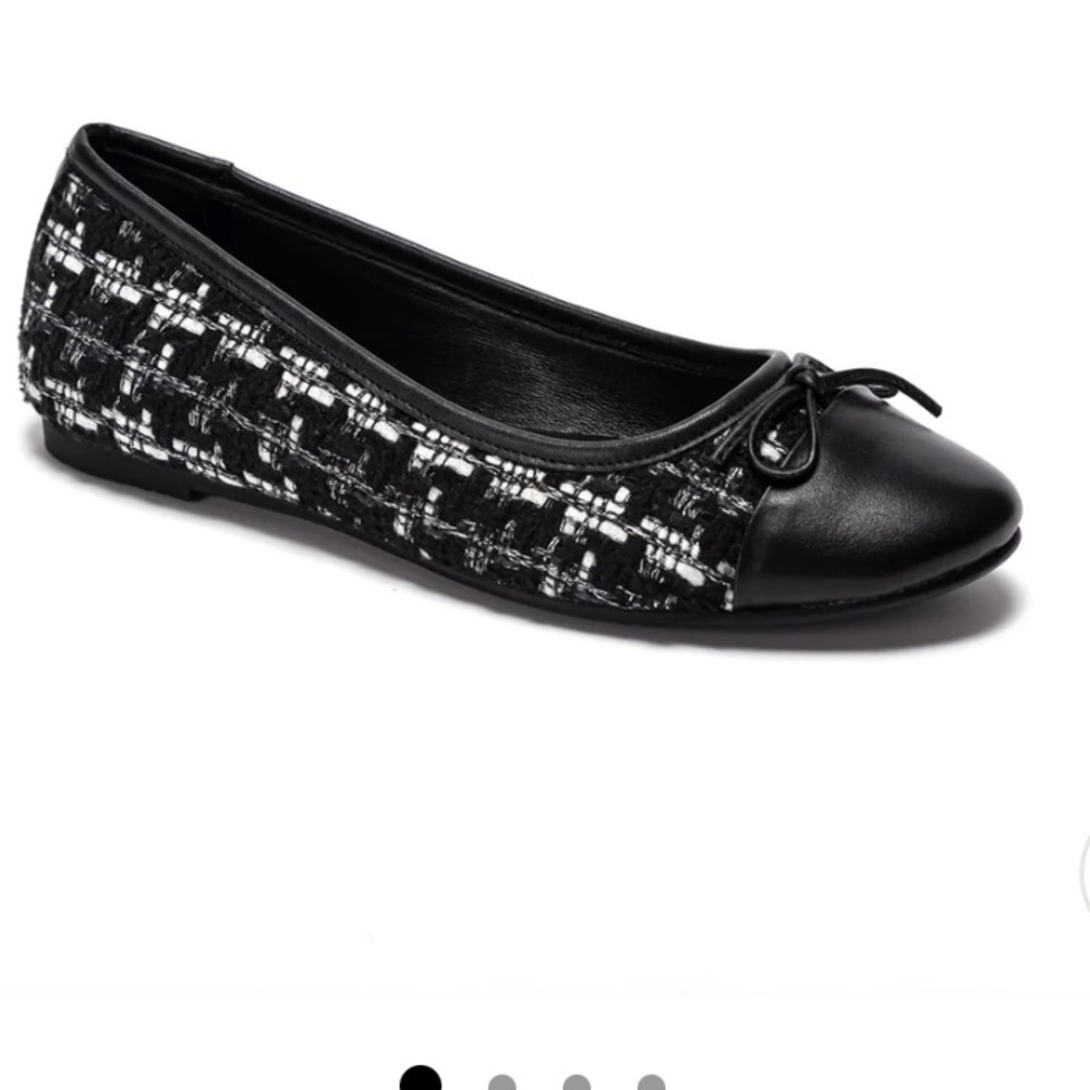 Like new! soho collective Fiona Tweed Ballerina Flats, sz 38 - Picture 4 of 11